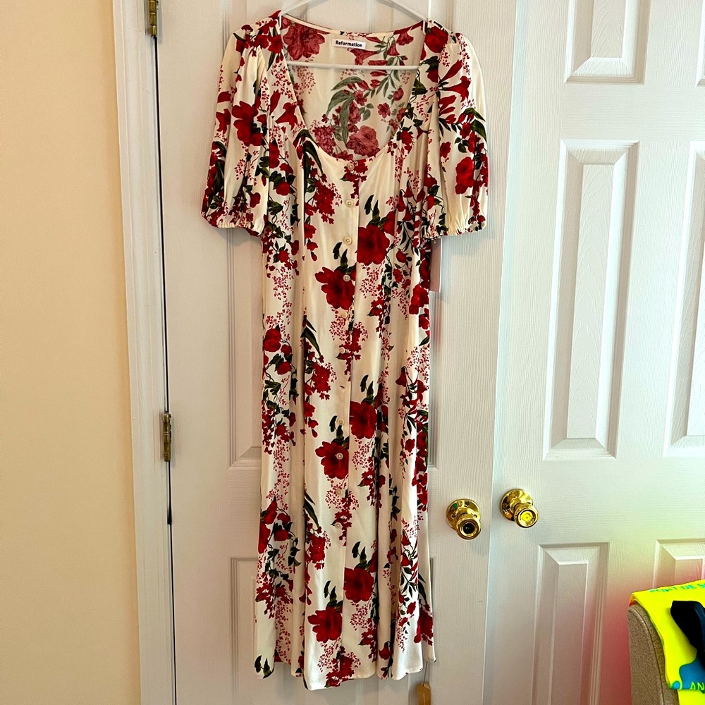NWT Reformation Floral Dress Size 8